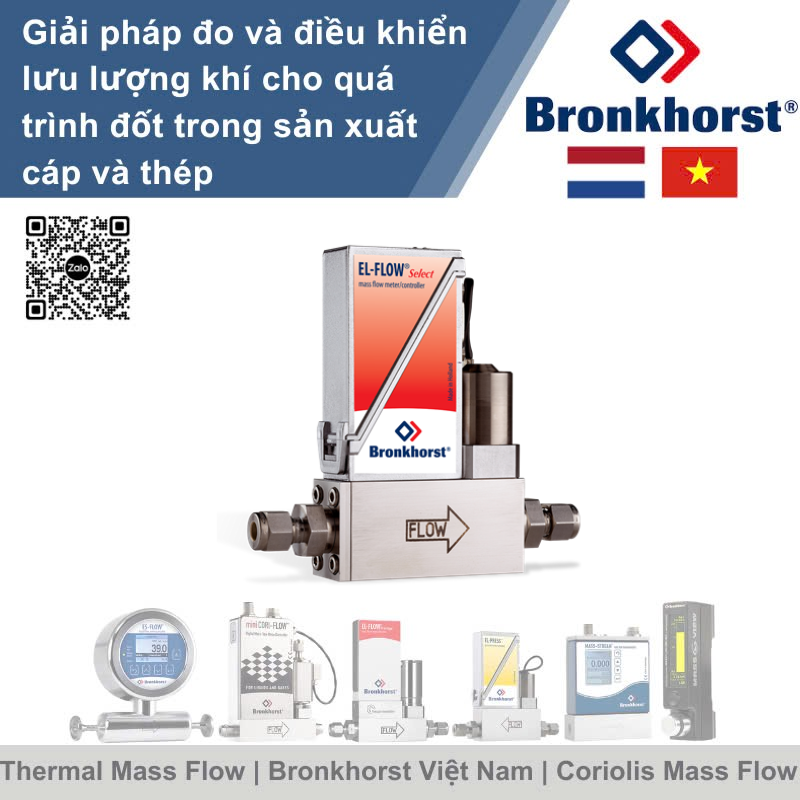 EL-FLOW Select F-201AV Bộ điều khiển lưu lượng nhiệt kỹ thuật số cho khí Bronkhorst Vietnam