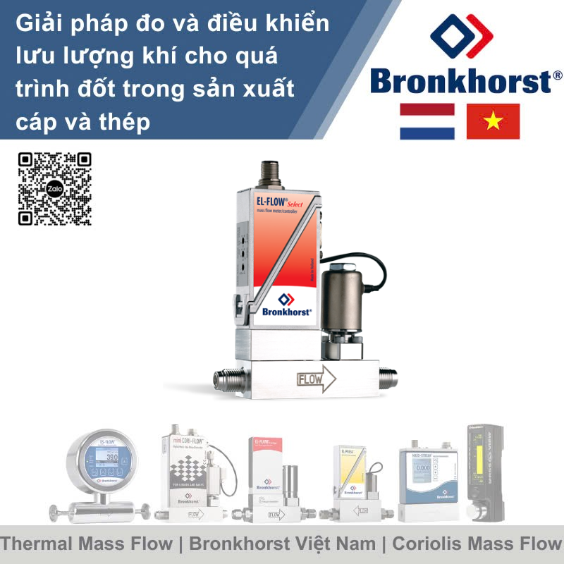 EL-FLOW Metal Sealed F-201CM Bộ điều khiển lưu lượng khối kín bằng kim loại cho khí Bronkhorst Vietnam