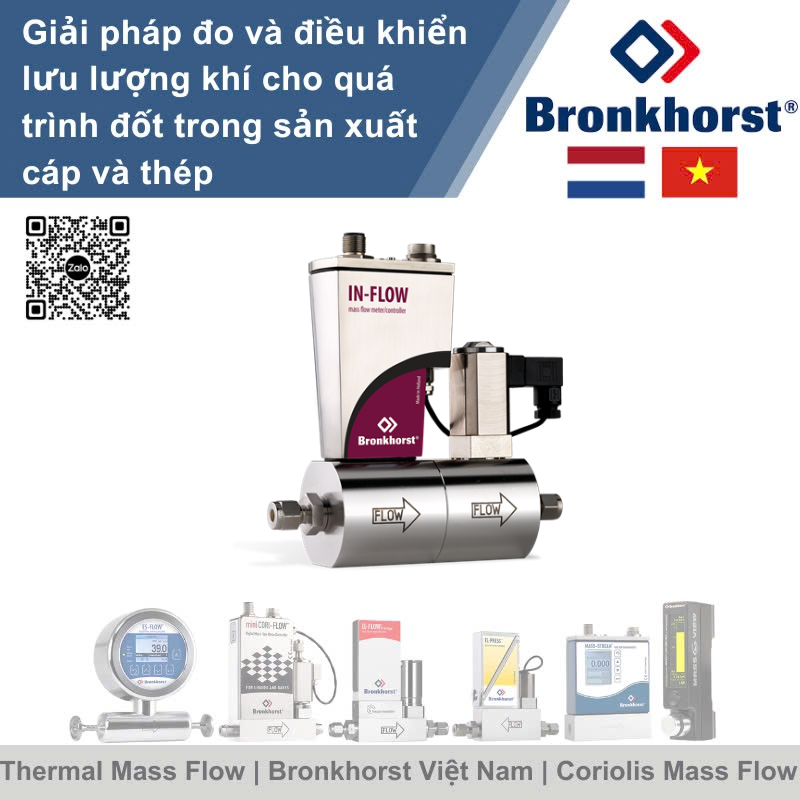 IN-FLOW F-202AI Bộ điều khiển lưu lượng nhiệt kiểu công nghiệp cho khí Bronkhorst Vietnam