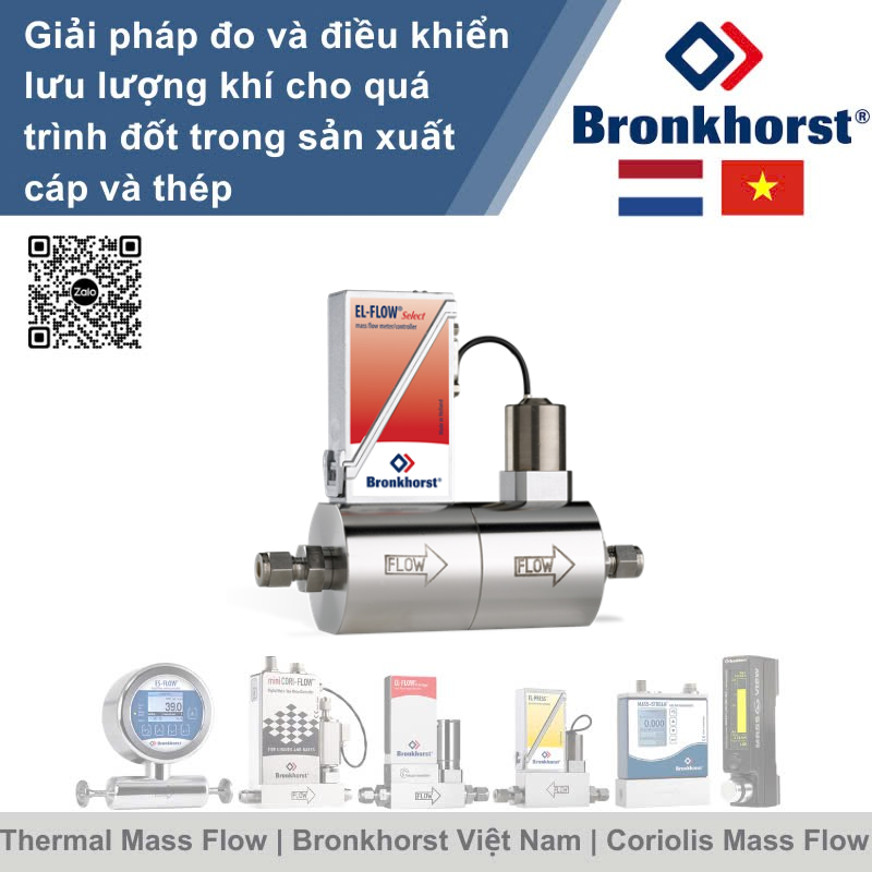 EL-FLOW Select F-202AV Bộ điều khiển lưu lượng nhiệt kỹ thuật số cho khí Bronkhorst Vietnam