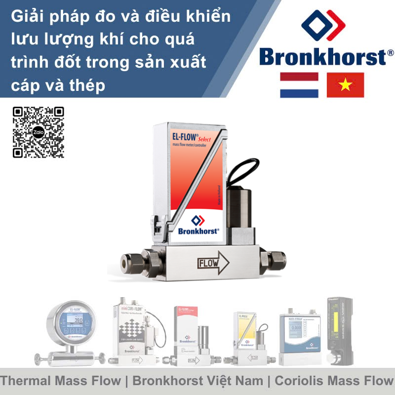 EL-FLOW Select F-211CV Bộ điều khiển lưu lượng nhiệt kỹ thuật số cho khí Bronkhorst Vietnam