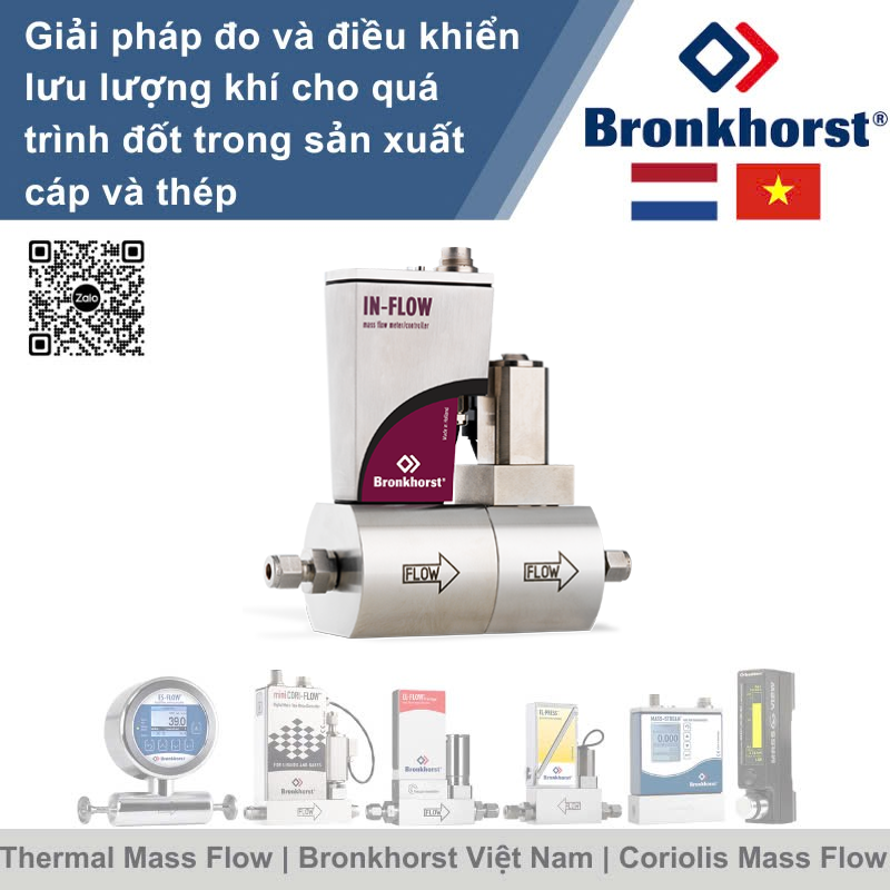 IN-FLOW F-231MI Bộ điều khiển lưu lượng khối áp suất cao kiểu công nghiệp cho khí Bronkhorst Vietnam