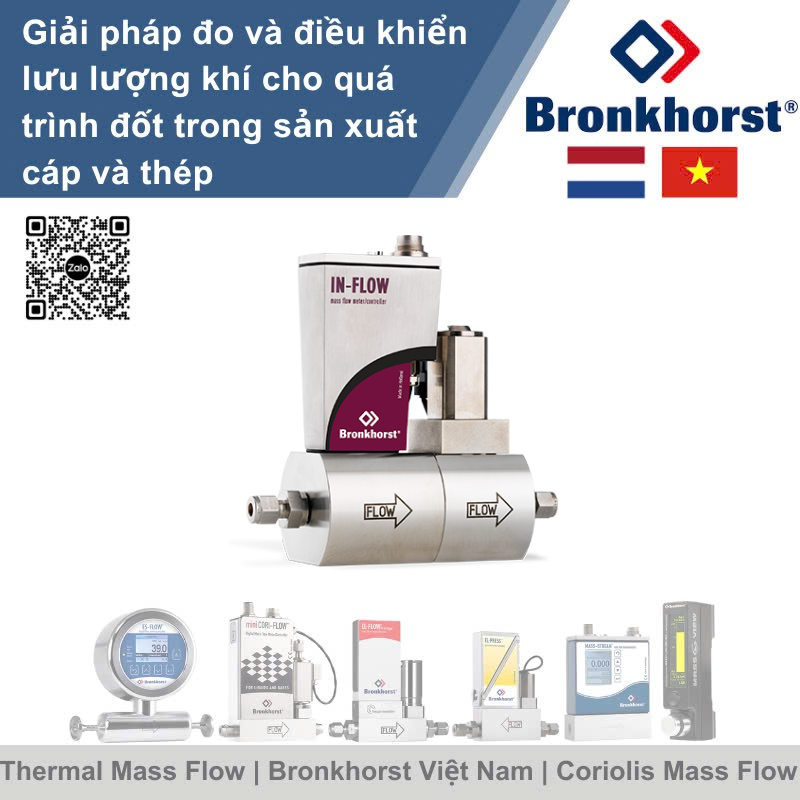 IN-FLOW F-232MI Bộ điều khiển lưu lượng khối áp suất cao kiểu công nghiệp cho khí Bronkhorst Vietnam