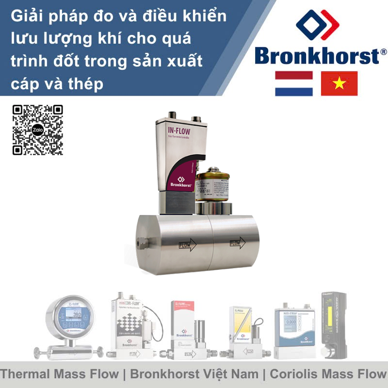 IN-FLOW F-242MI Bộ điều khiển lưu lượng khối áp suất cao kiểu công nghiệp cho khí Bronkhorst Vietnam