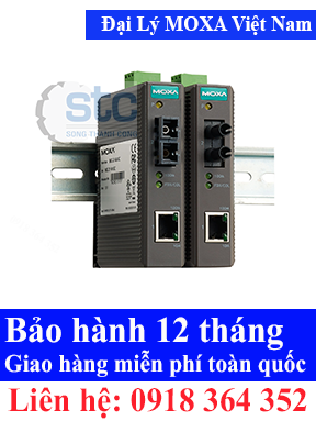 IMC-21-M-SC: Industrial 10/100BaseT(X) to 100BaseFX media converter, multi-mode, SC connector,  Bộ chuyển đổi quang điện công nghiệp Moxa Việt Nam, Moxa-STC ViệtNam