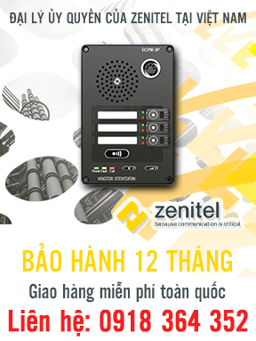 1023200033 - ECPIR-3P - Exigo Access Panel / Turbine Intercom - Bảng điều khiển truy cập Exigo - Zenitel Việt Nam