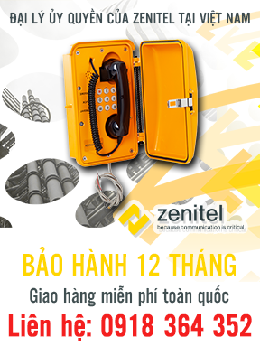 2213000200 - KNSP-01 - Heavy Duty Telephone with Door - Điện thoại Analog hạng nặng có nắp - Zenitel Việt Nam