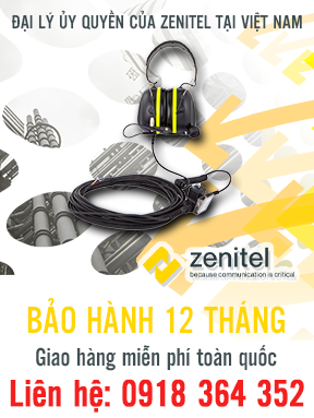 4000014774 - P-6035/10 - Headset with 10-meter Cable - Tai nghe với cáp dài 10m - Zenitel Việt Nam