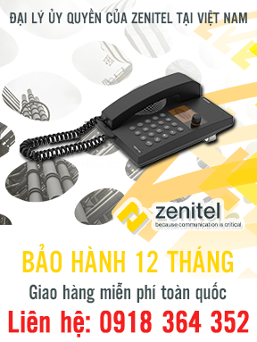 4000200100 - P-6210 - Desktop/Wall Telephone - Điện thoại để bàn/treo tường - Zenitel Việt Nam