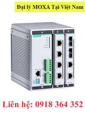 EDS-608: Switch công nghiệp hỗ trợ 2 khe cắm, mỗi khe hỗ trợ 4 cổng Ethernet, tối đa 8 cổng Ethenet, nhiệt độ từ 0 đến 60°C, Moxa Việt Nam Đại Lý Moxa Việt Nam 
