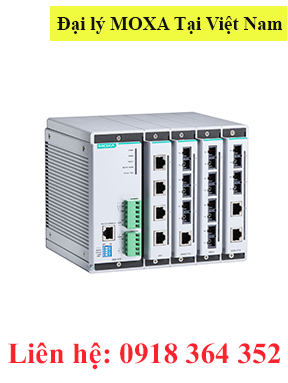 EDS-616: Switch công nghiệp hỗ trợ 4 khe cắm, mỗi khe hỗ trợ 4 cổng Ethernet, tối đa 16 cổng Ethenet, nhiệt độ từ 0 đến 60°C, Moxa Việt Nam Đại Lý Moxa Việt Nam 