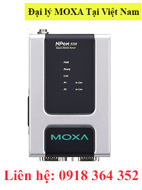 NPort 6250 Bộ chuyển 2 cổng bảo mật RS232/485/422 sang Ethernet Moxa Việt Nam Moxa Vietnam