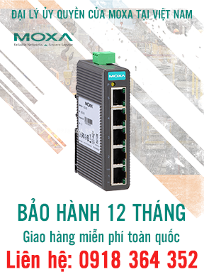 EDS-205: Switch chuyển mạch công nghiệp 5 cổng giá rẻ, Đại lý Moxa Việt Nam