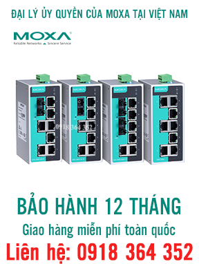 EDS-208A: Switch chuyển mạch công nghiệp 8 cổng giá rẻ, Đại lý Moxa Việt Nam
