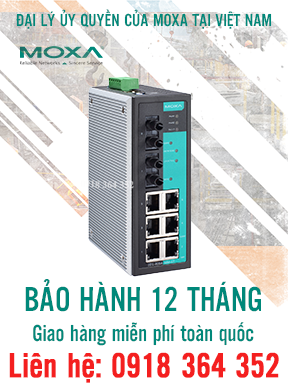 EDS-408A: Switch chuyển mạch công nghiệp 8 cổng giá rẻ, Đại lý Moxa Việt Nam