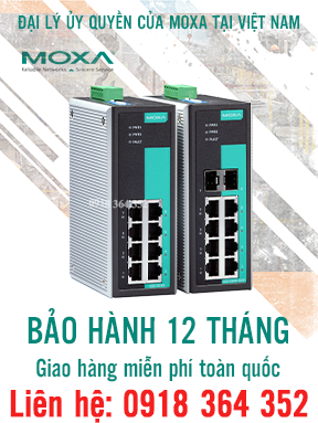 EDS-G308: Switch chuyển mạch công nghiệp 10/100/1000Mbps giá rẻ, Đại lý Moxa Việt Nam