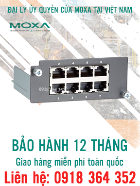PM-7200-8TX: Card chuyển mạch điện lực giá tốt nhất, Đại lý Moxa Việt Nam