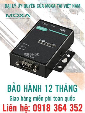 Nport 5110: Bộ chuyển đổi 1 cổng Ethernet sang 1 cổng nối tiếp RS232 giá rẻ, Đại Lý Moxa Việt Nam