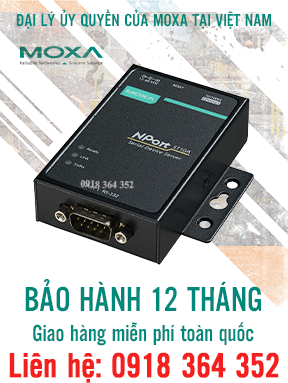 Nport 5110A: Bộ chuyển đổi 1 cổng Ethernet sang 1 cổng nối tiếp RS232/485/422 chống sét, Đại Lý Moxa Việt Nam
