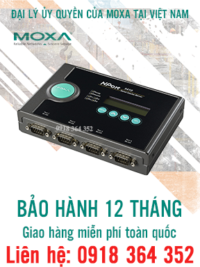 NPort 5410: Bộ chuyển đổi 1 cổng Ethernet sang 4 cổng nối tiếp RS232, Đại Lý Moxa Việt Nam