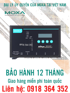 Nport 5610-8: Bộ chuyển đổi 1 cổng Ethernet sang 8 cổng nối tiếp RS232, Đại lý Moxa Việt Nam