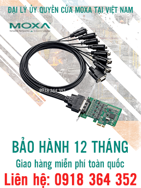 CP-118EL-A: Card PCIe Moxa giá rẻ, Đại Lý Moxa Việt Nam
