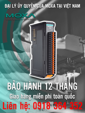 45MR-1600 - Mô-đun cho dòng ioThinx 4500 - 16 DIs - 24 VDC, PNP -40 đến 75°C - Moxa Việt Nam