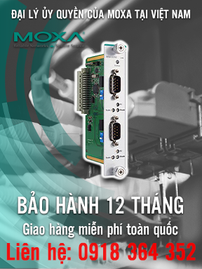 86M-5250-T - Mô-đun cho dòng ioPAC 8600, 2 cổng CAN, nhiệt độ hoạt động -40 đến 75 ° C - Moxa Việt Nam