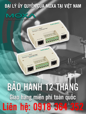 A52-DB9F w/o Adapter - Bộ chuyển đổi RS-232/422/485 - Cách ly 2 kV - Cáp DB25F - Moxa Việt Nam