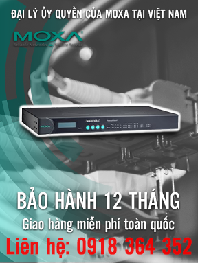 CN2610-16 - Bộ chuyển đổi 16 cổng RJ-45 8pin/RS-232 - 2 cổng 10/100M Ethernet - 15kV ESD - nguồn cấp 100VAC ~ 240VAC- Moxa Việt Nam