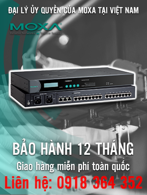 CN2650-8-2AC-T - Bộ chuyển đổi 8 cổng RJ-45 8pin/RS-232/422/485 - 2 cổng 10/100M Ethernet - 15kV ESD - nhiệt độ hoạt động -40 đến 75 ° C -  nguồn cấp 100VAC ~ 240VAC - Moxa Việt Nam
