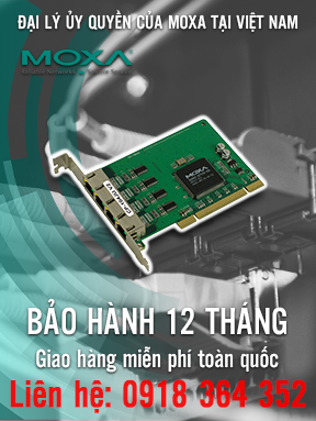 CP-104JU - Card PCI chuyển đổi tín hiệu - 4 cổng RS-232 với các cổng RJ45 trên bo mạch - nhiệt độ hoạt động từ 0 đến 55 ° C - Moxa Việt Nam