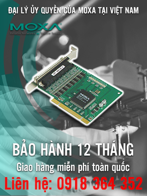 CP-168U-T - Card PCI chuyển đổi tín hiệu - 8 cổng RS-232 - nhiệt độ hoạt động -40 đến 85 ° C - Moxa Việt Nam