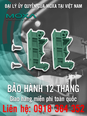DK-25-01 - Bộ gắn DIN-rail 2 vít - DIN-rail mounting kit 2 screws - Moxa Việt Nam