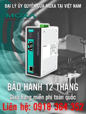 IMC-101-M-ST-IEX - Thiết bị chuyển đổi quang điện công nghiệp - 10 / 100BaseT (X) sang 100BaseFX - Đa chế độ - Đầu nối ST - IECEx -  Nhiệt độ hoạt động 0 đến 60 ° C - Moxa Việt Nam