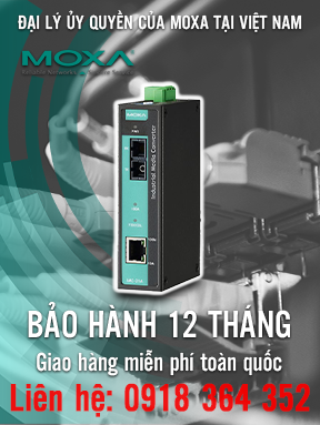 IMC-21A-M-SC - Thiết bị chuyển đổi quang điện công nghiệp - 10 / 100BaseT (X) sang 100BaseFX - Đa chế độ - Đầu nối SC  -  Nhiệt độ hoạt động -10 đến 60 ° C - Moxa Việt Nam
