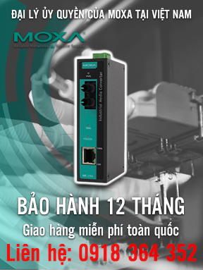 IMC-21A-M-ST-T - Thiết bị chuyển đổi quang điện công nghiệp - 10 / 100BaseT (X) sang 100BaseFX - Đa chế độ - Đầu nối ST  -  Nhiệt độ hoạt động -40 đến 75 ° C - Moxa Việt Nam