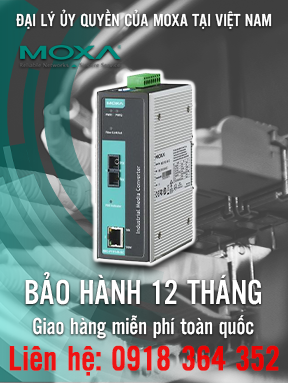 IMC-P101-M-SC - Thiết bị chuyển đổi quang điện PoE công nghiệp  - 10 / 100BaseT (X) sang 100BaseFX - Đa chế độ  - Đầu nối SC - Nhiệt độ hoạt động 0 đến 60 ° C - Moxa Việt Nam