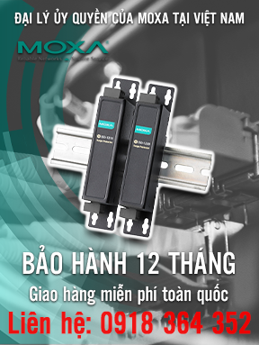 ISD-1210-T -  Bộ chuyển đổi tín hiệu - RS-232 - 4 đường vào dữ liệu - Chống sét lan truyền 20 kV - Nhiệt độ hoạt động -40 đến 85 ° C -Moxa Việt Nam