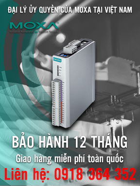 ioLogik R1241-T - Bộ chuyển mạch RS-485 I/O từ xa - 4 AO - Nhiệt độ hoạt động -40 đến 85 ° C - Moxa Việt Nam