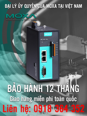 NPort IA5150A-6IO - Bộ chuyển 1 cổng RS-232/422/485 sang Ethernet - 4 DI và 2 DO - Nhiệt độ hoạt động từ 0 đến 60 ° C - Moxa Việt Nam