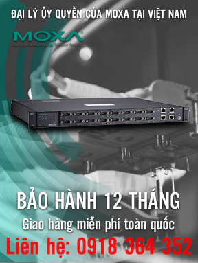NPort S9650I-16-2HV-E-T - Bộ chuyển đổi 16 cổng RS-232/422/485 sang 2 cổng Ethernet rackmount - 2 cổng mô-đun Ethernet RJ45 - Hỗ trợ IEEE 1588v2 - 2 cổng Ethernet 10 / 100M - 88 đến 300 VDC hoặc 85 đến 264 VAC - Nhiệt độ hoạt động -40 đến 85 ° C - Moxa Việt Nam