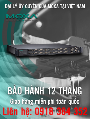 NPort S9650I-16B-2HV-IRIG-T - Bộ chuyển đổi 16 cổng RS-232/422/485 sang 2 cổng Ethernet - Đầu ra tín hiệu IRIG-B - 2 cổng Ethernet 10 / 100M với hỗ trợ IEEE 1588v2 - 88 đến 300 VDC hoặc 85 đến 264 VAC -  Mô-đun IRIG-B BNC - Nhiệt độ hoạt động -40 đến 85 ° C - Moxa Việt Nam