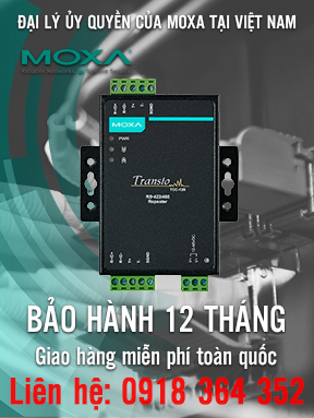 TCC-120 - Bộ chuyển đổi / Bộ lặp RS-422/485 công nghiệp - Cách ly 2 kV - Moxa Việt Nam