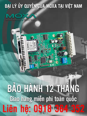 TCF-142-M-ST-RM - Card chuyển đổi RS232/485/422 sang quang - Đa chế độ - Đầu nối ST - Moxa Việt Nam