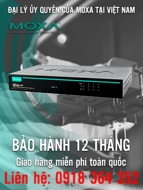 UPort 1450I - Bộ chuyển đổi tín hiệu USB sang 4 cổng RS232/422/485 - Cách ly 2kV - Moxa Việt Nam