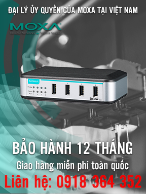 UPort 204 - Bộ chia Hub 4 cổng USB Entry-Level - Moxa Việt Nam