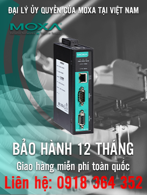 MGate 4101I-MB-PBS - Bộ chuyển đổi 1 cổng Modbus sang PROFIBUS Slave - Cách điện 2 kV - 12-48 VDC - Nhiệt độ 0 đến 60°C - Moxa Việt Nam