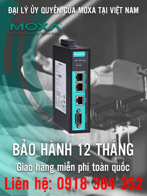 MGate 5109-T - Bộ chuyển đổi 1 cổng Modbus sang DNP3 Gateway - Nhiệt độ hoạt động -40 đến 75°C - Moxa Việt Nam