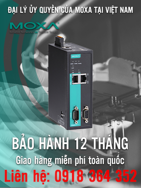 MGate 5111-T - Bộ chuyển đổi 1 cổng Modbus/PROFINET/EtherNet/IP sang PROFIBUS - Nhiệt độ hoạt động -40 đến 75 ° C - Moxa Việt Nam